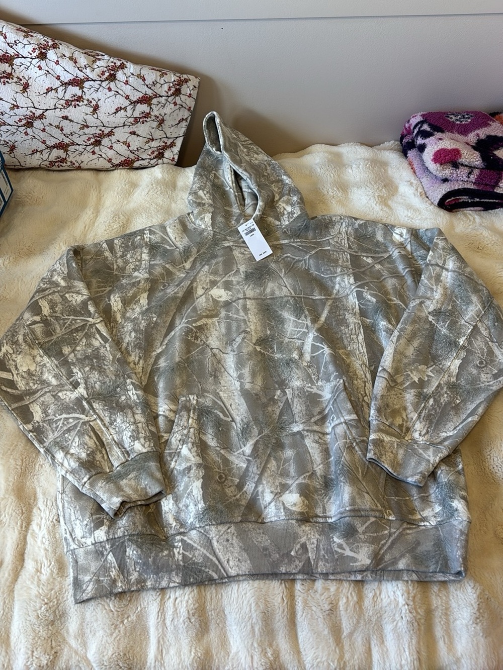 Abercrombie & Fitch Gray Camo Crewneck Hoodie
